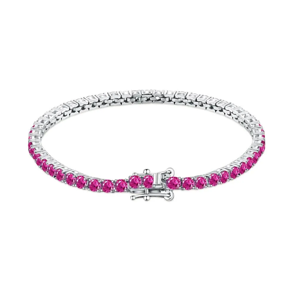 3mm Black Diamond Tennis Bracelet