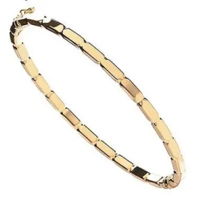 9K Yellow Gold Ladies Hinged Designer Bangle