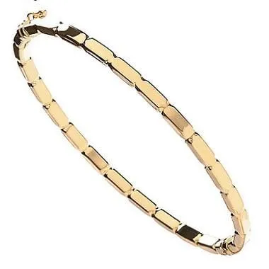 9K Yellow Gold Ladies Hinged Designer Bangle