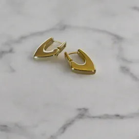 Abstract Hoops. Modern Gold Filled Everyday Hoops