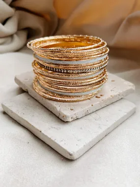 Always More Drama Bangle Bracelet Pack (Gold)