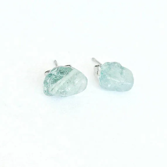 Aquamarine Stud Earrings