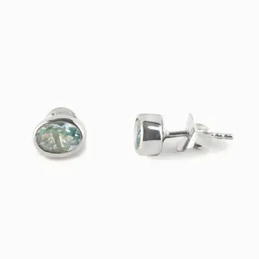 Aquamarine Stud Earrings