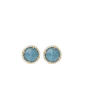 Aquamarine Stud Earrings