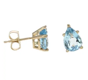 Aquamarine Stud Earrings