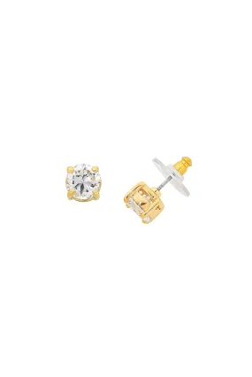 Ballet Gold Diamante Stud Earrings