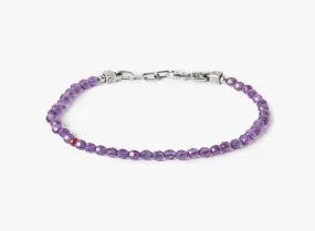 BEADED STONES AMETHYST BRACELET 393