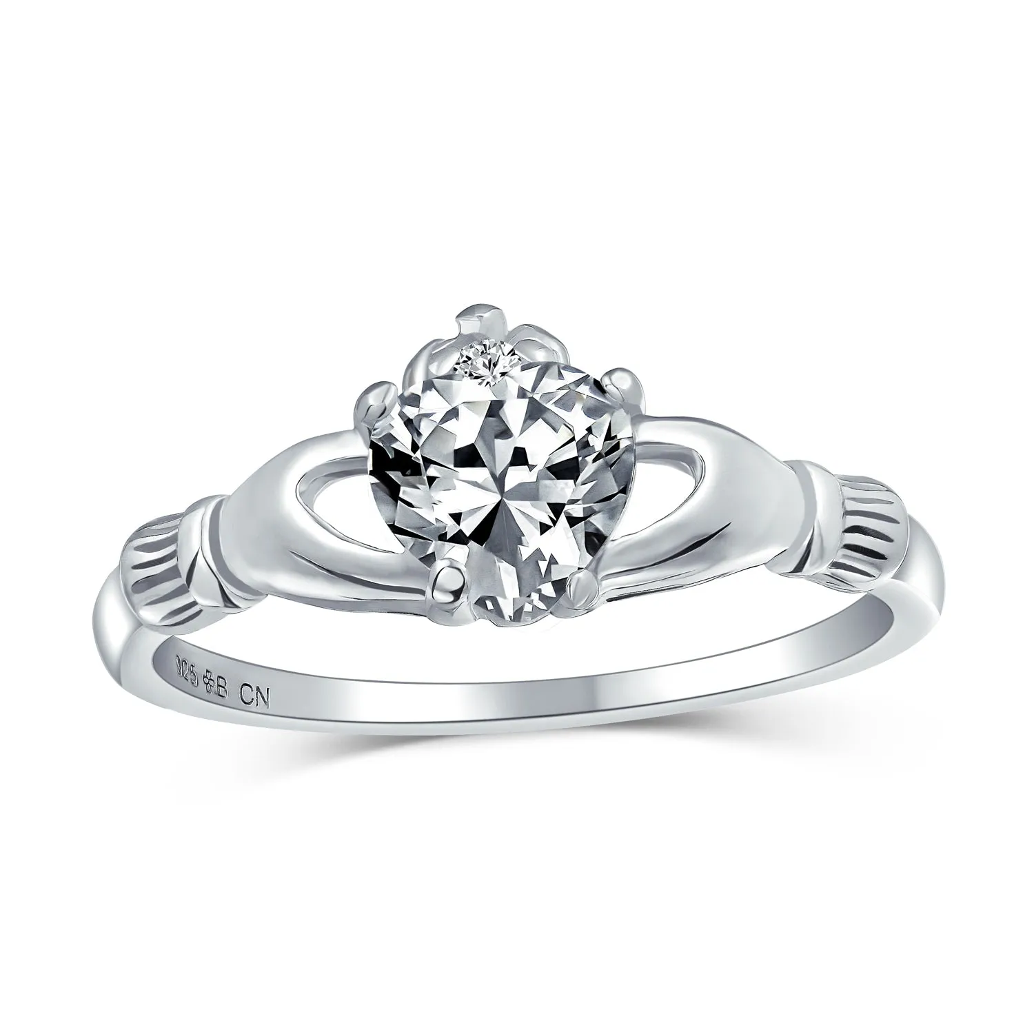 BFF Sorority Sister Cocktail Statement Ring with Blue Simulated Sapphire & CZ Pave