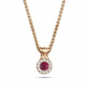 Cannelé Twist ruby necklace