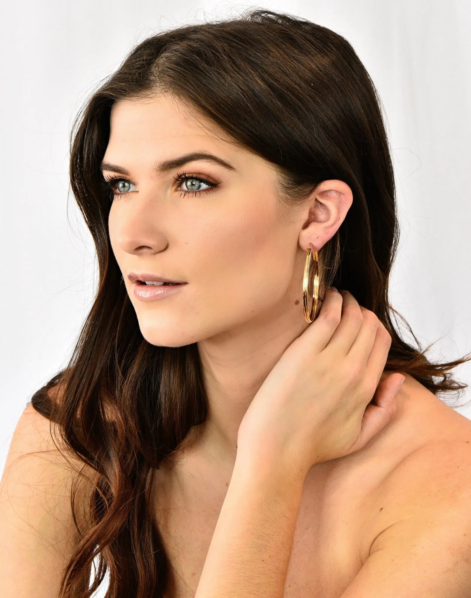 Cartier 18 Karat Gold Tri-Gold Trinity Hoop Earrings