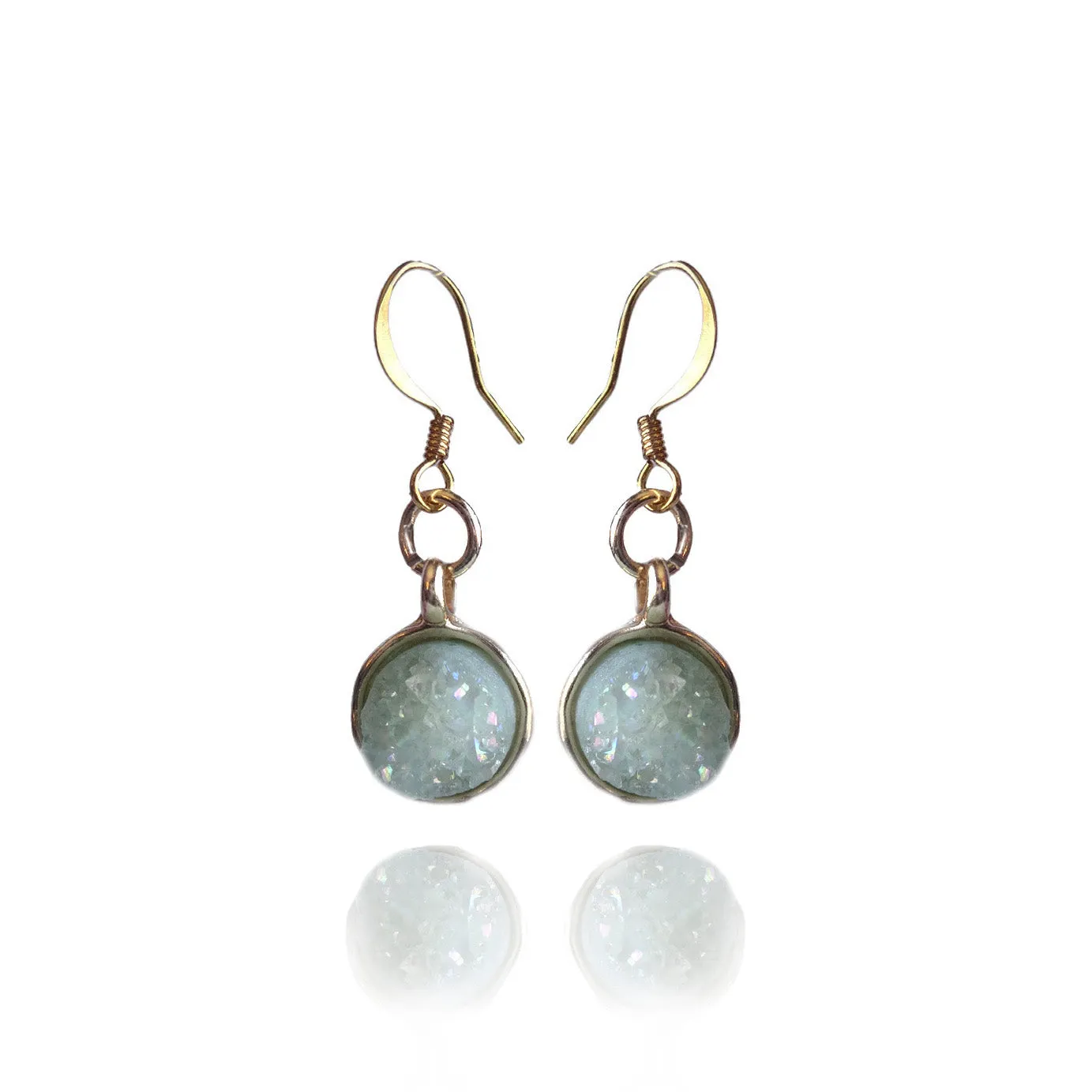 Crystal Pop Seagreen Quartz Earrings