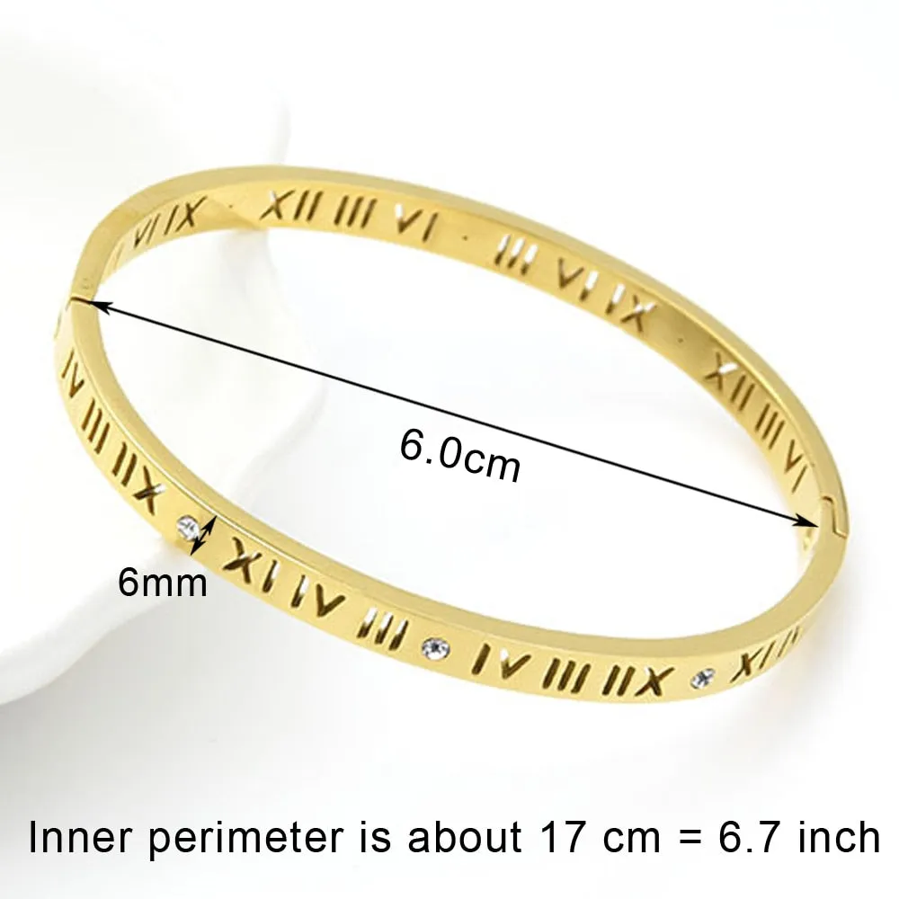 Crystal   Roman Numeral Bracelets