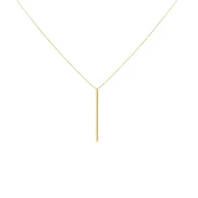 DROP ME A LINE NECKLACE, GOLD