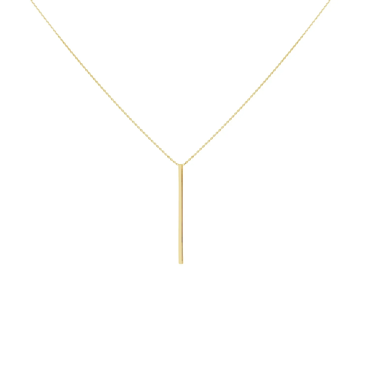 DROP ME A LINE NECKLACE, GOLD