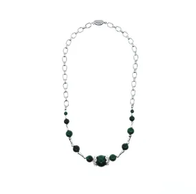 Elf Forest Jadeite Statement Necklace