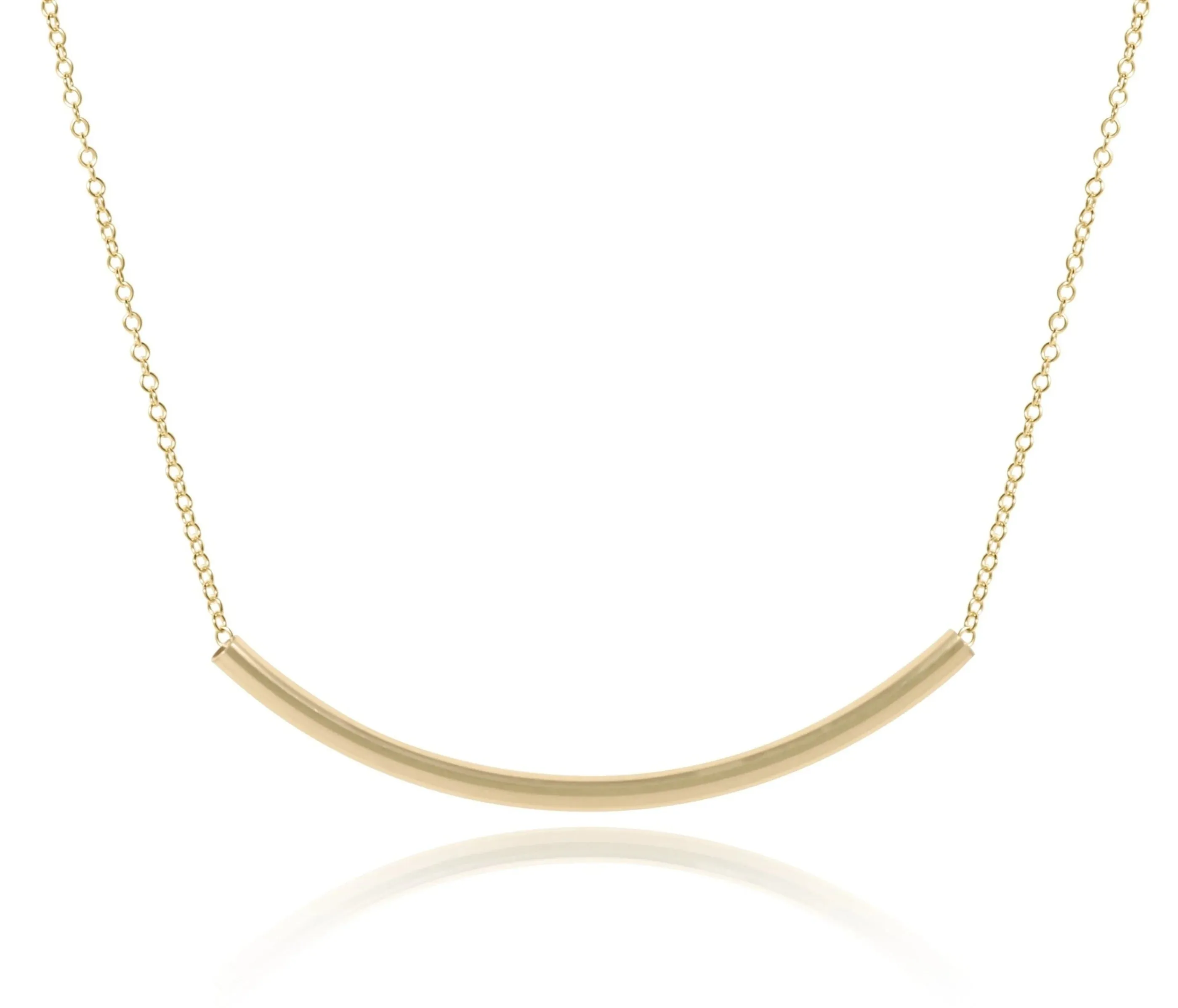 Enewton Bliss Bar Smooth Gold Necklace