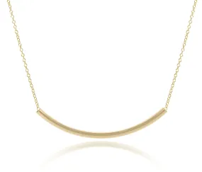 Enewton Bliss Bar Smooth Gold Necklace