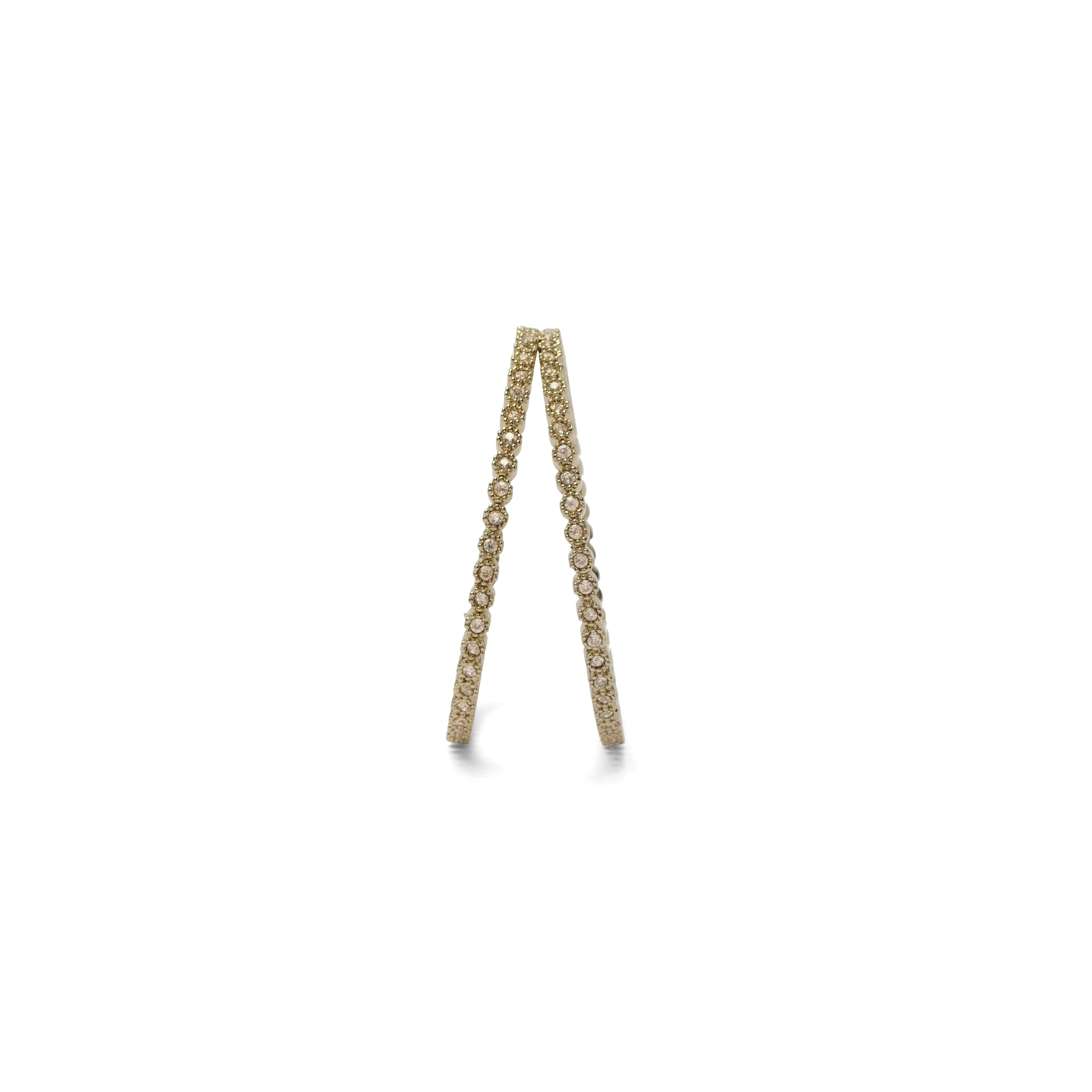 Esha Antique Gold Bangles in Champagne