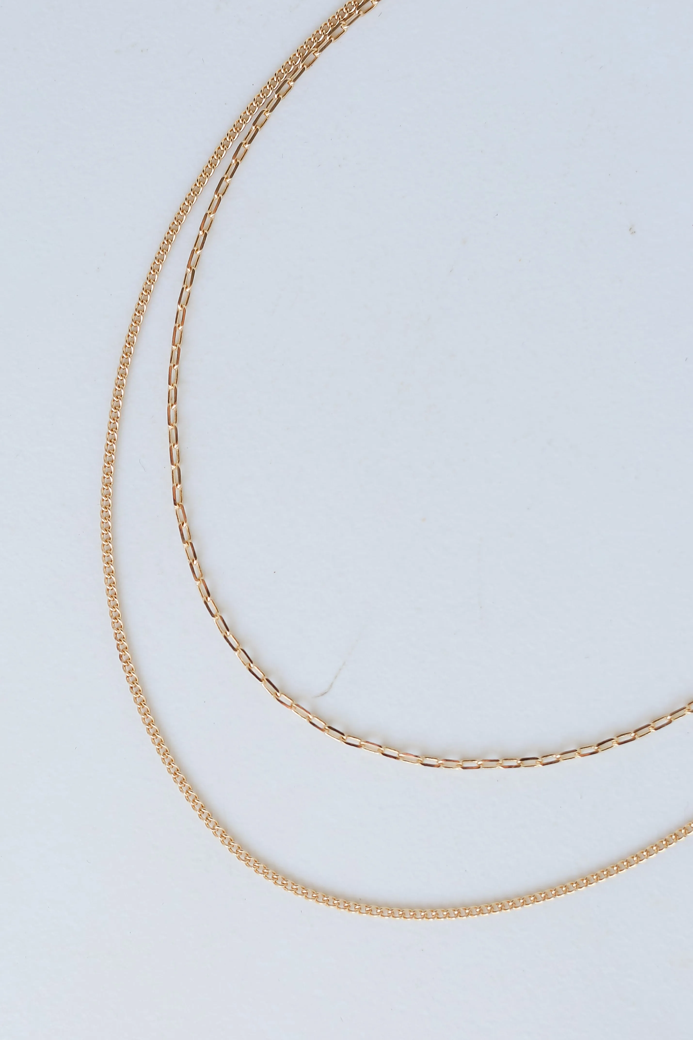 FINAL SALE - Annabelle Gold Layered Chain Necklace