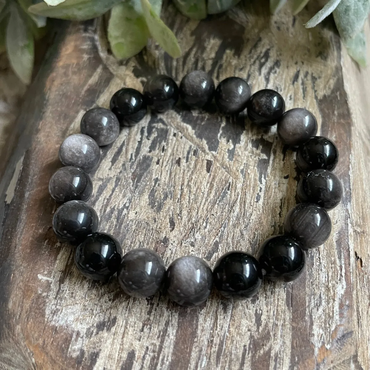 Full Moon: Silver Sheen Obsidian   Opal