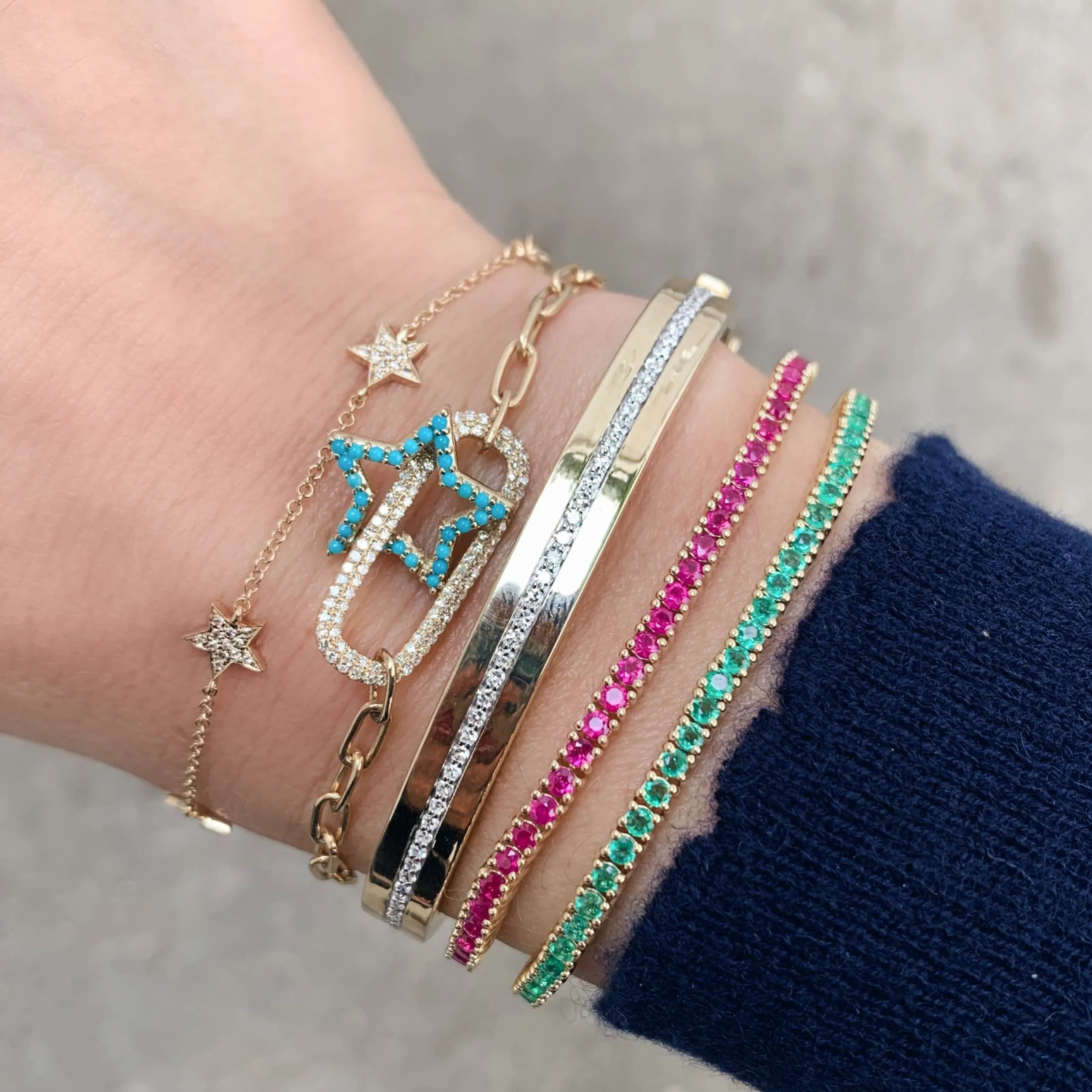 Gemstone Classic Tennis Bracelets