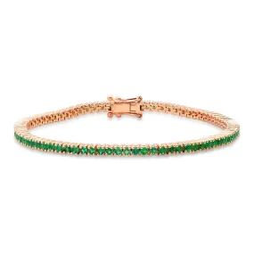 Gemstone Classic Tennis Bracelets