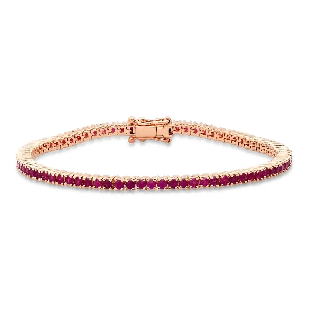 Gemstone Classic Tennis Bracelets