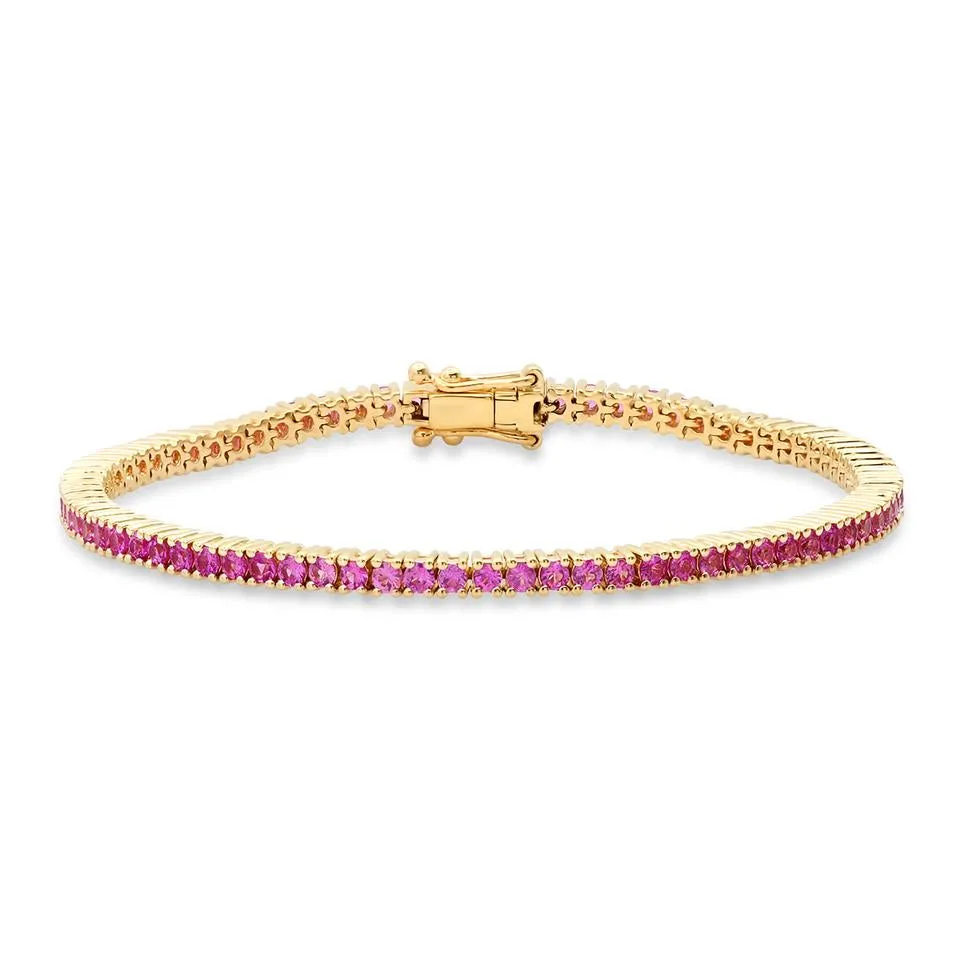 Gemstone Classic Tennis Bracelets