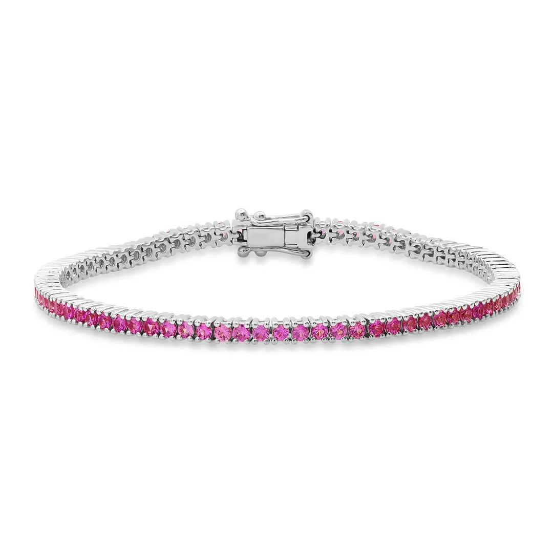 Gemstone Classic Tennis Bracelets
