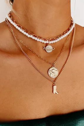 Getting The Boot Necklace Set (Gold)