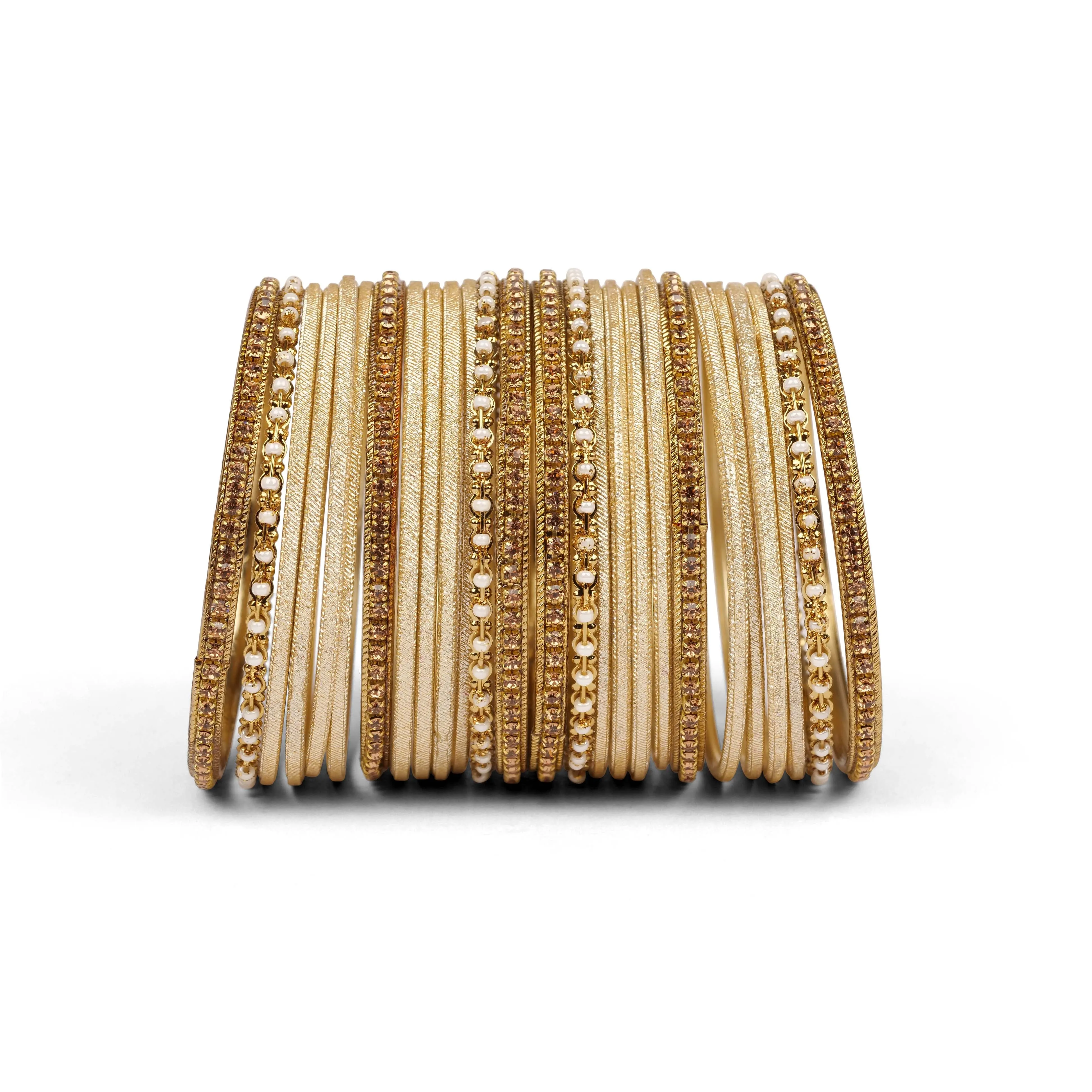 Gold Shimmer Bangle Set