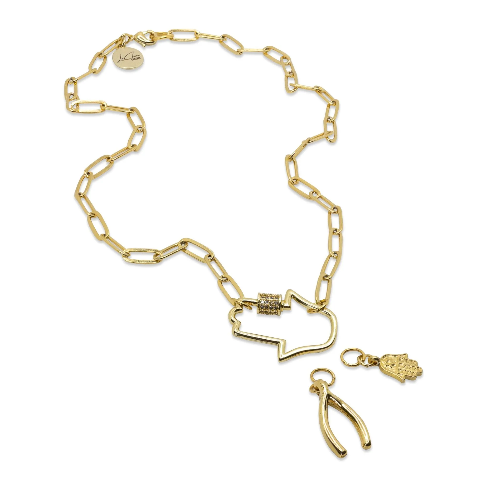 Hamsa Charm Necklace