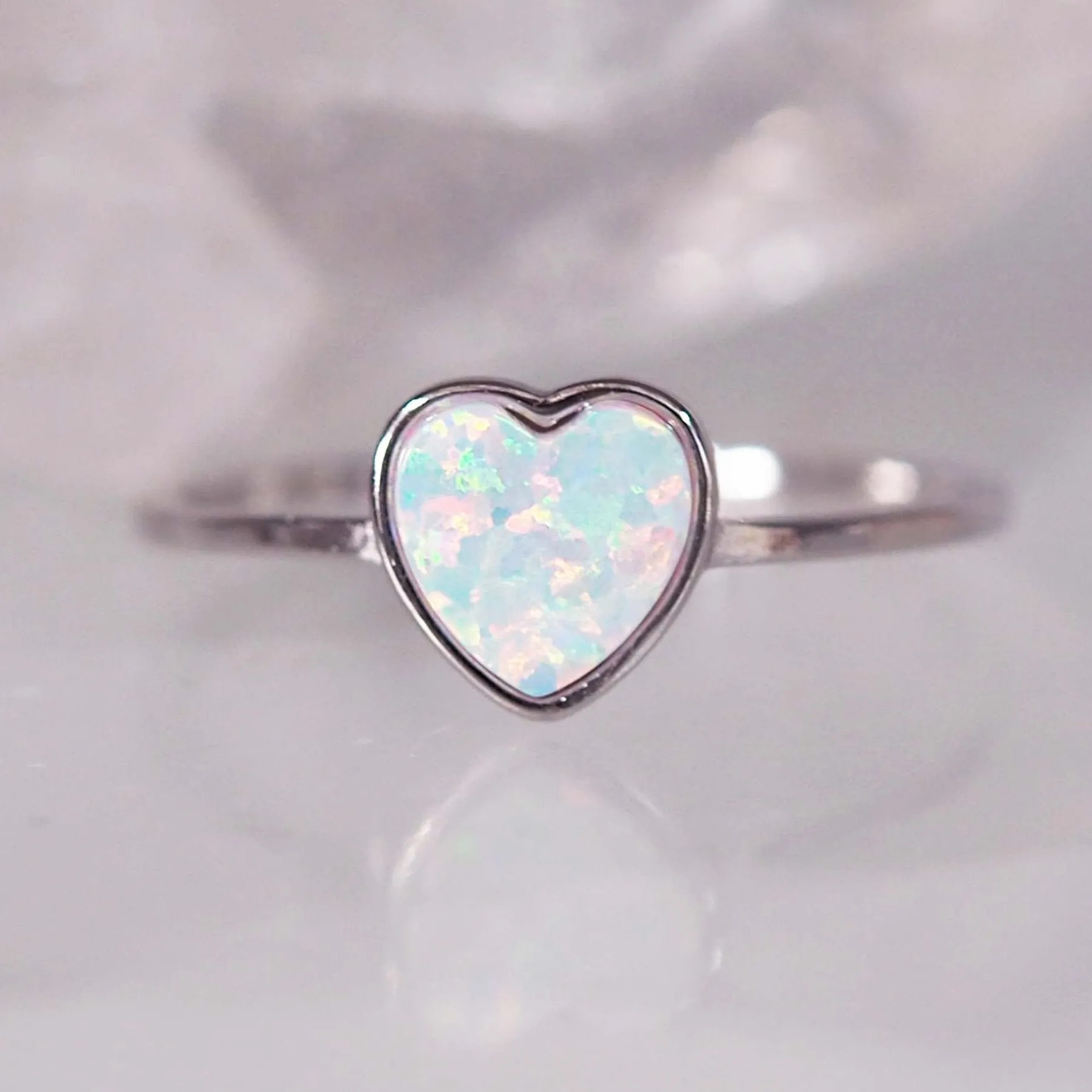 Heart Opal Ring