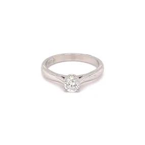 Jewel 0.50 Carat Solitaire Antwerp Diamond and Platinum Ring