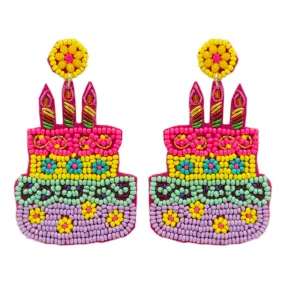 Let Them Eat Cake Statement Earrings
