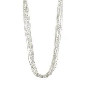 Lily Multi Chain Necklace | Silver