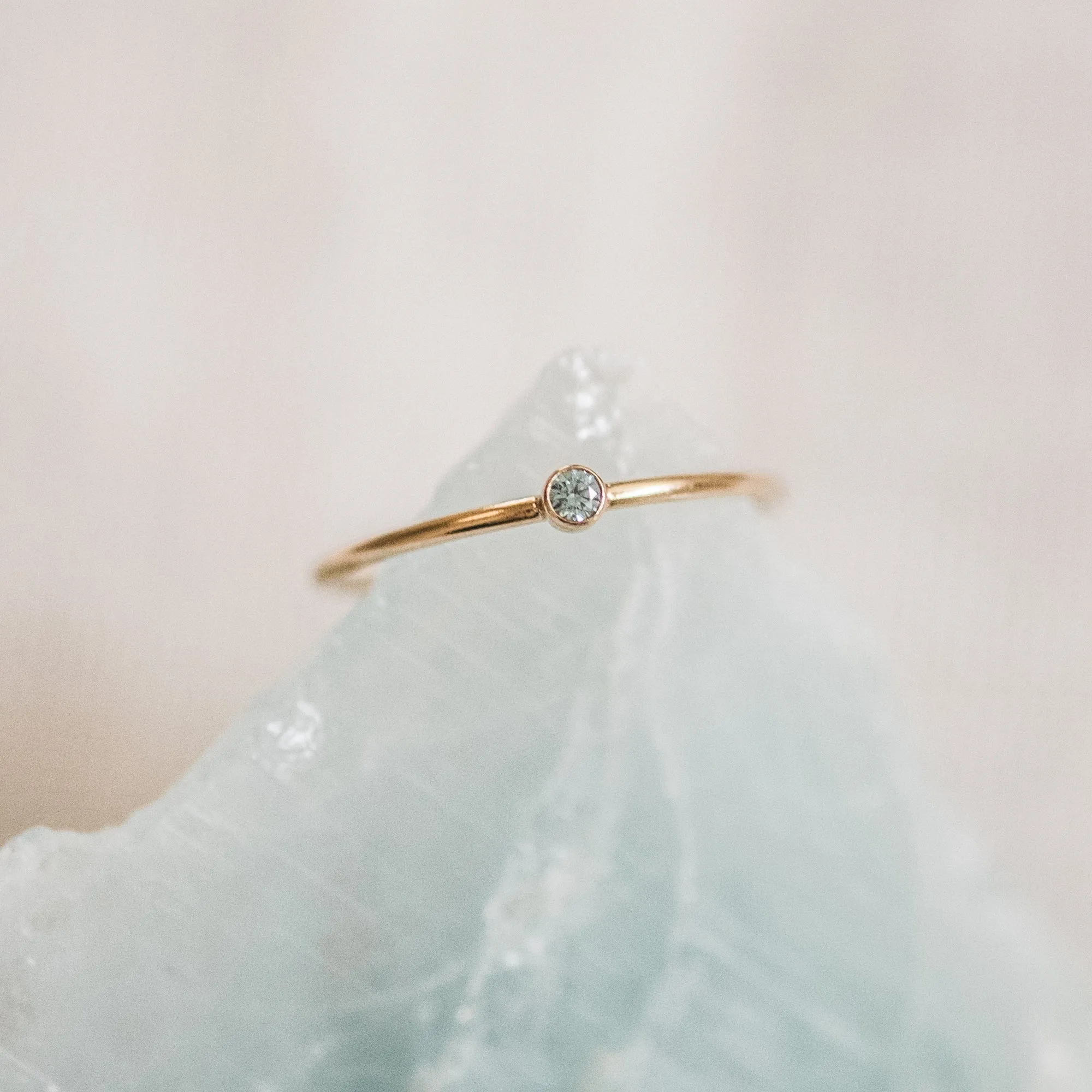 March Birthstone Ring (Aquamarine)