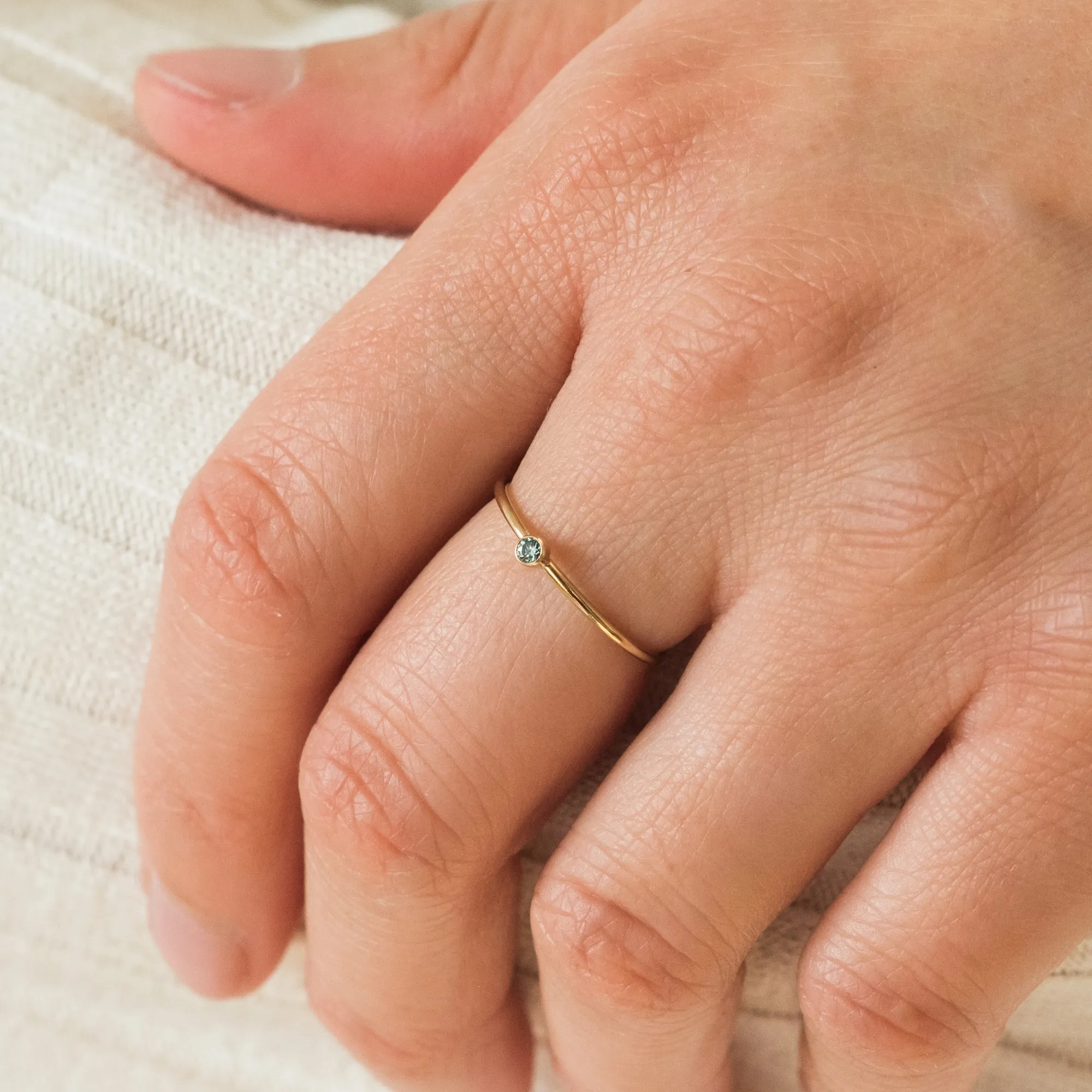 March Birthstone Ring (Aquamarine)