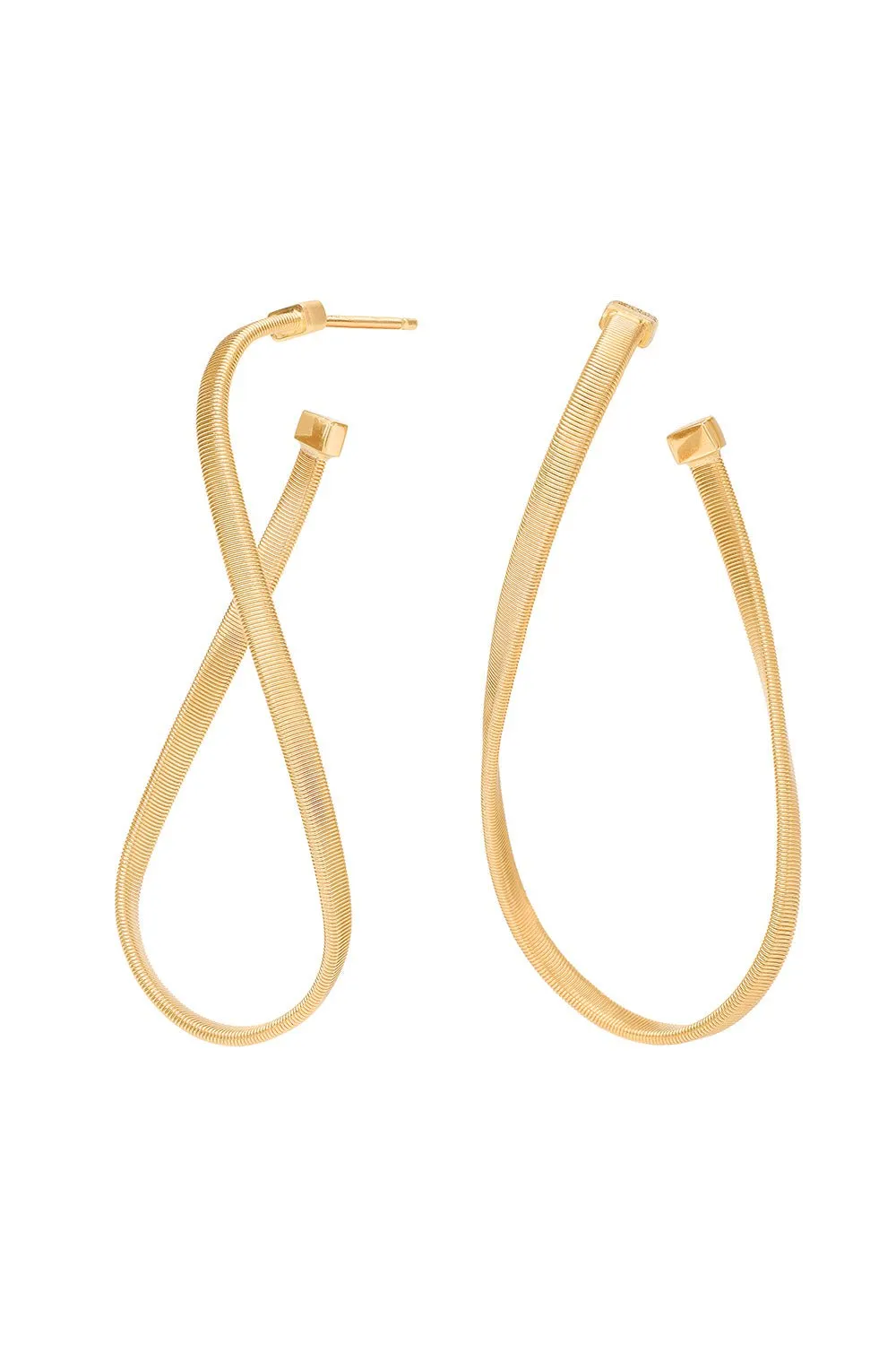 Medium Twisted Irregular Marrakech Hoop Earrings
