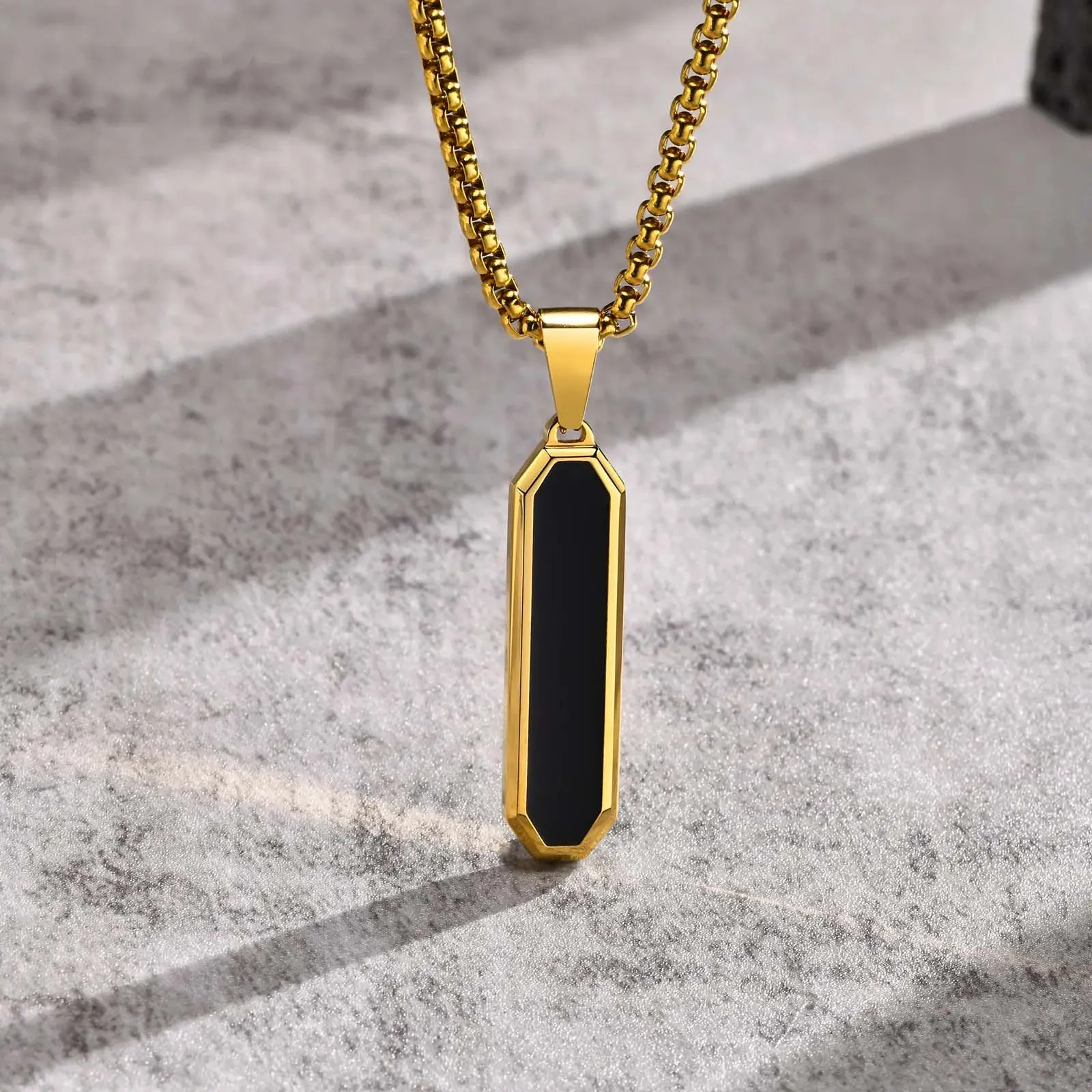 Mens Vertical Bar Necklaces for Boys