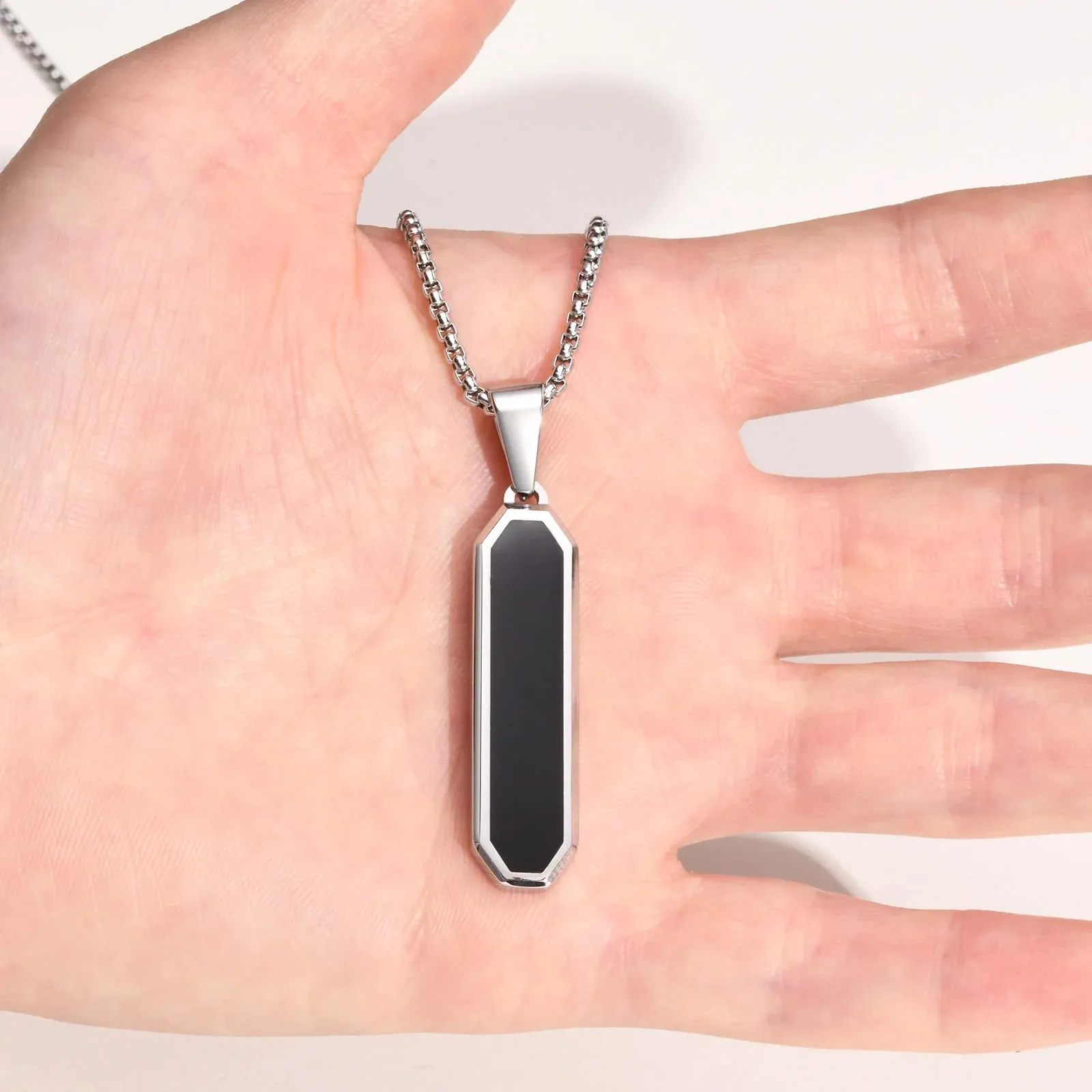 Mens Vertical Bar Necklaces for Boys