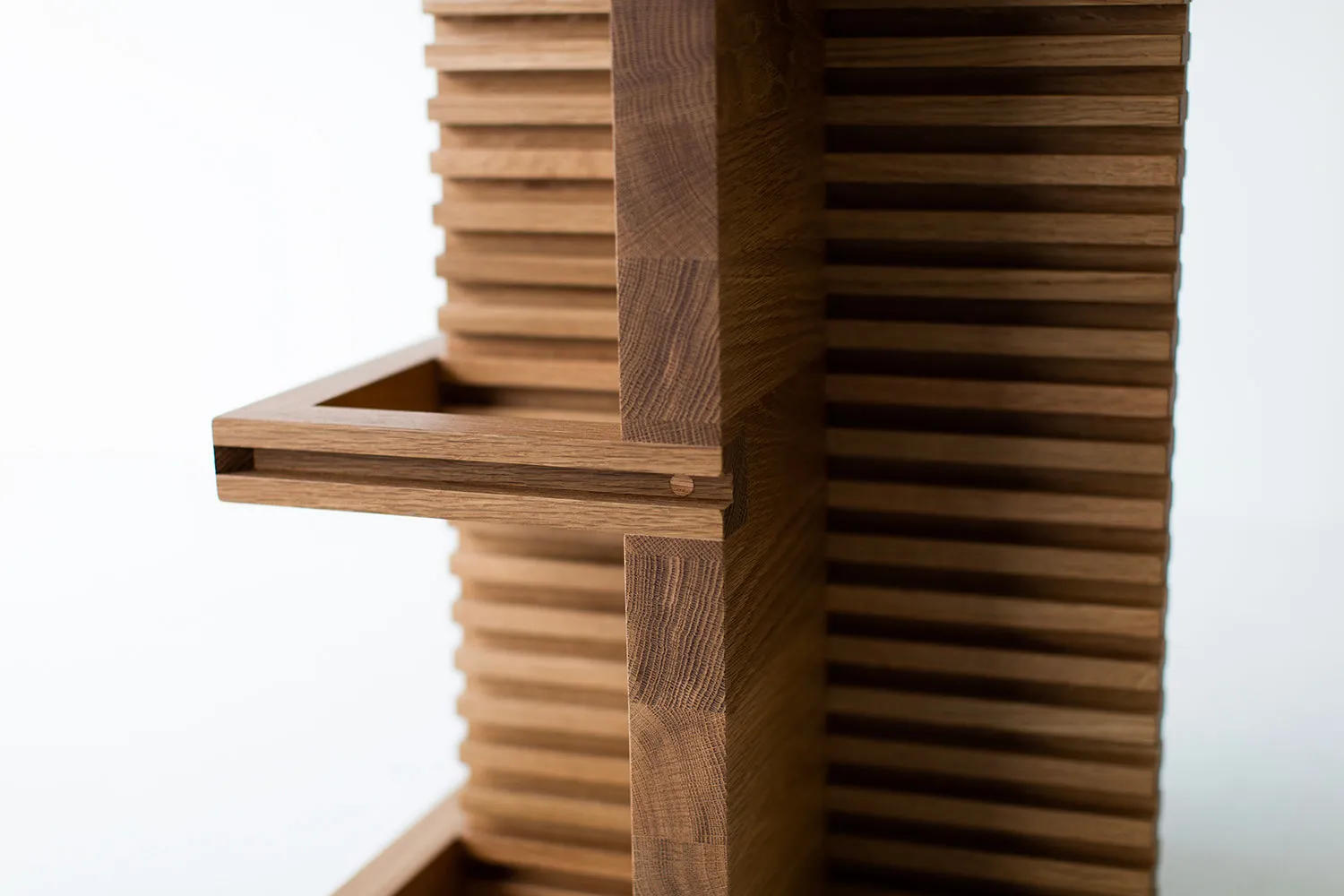 Modern White Oak Bar Stool - The Cicely - 2322