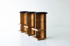 Modern White Oak Bar Stool - The Cicely - 2322