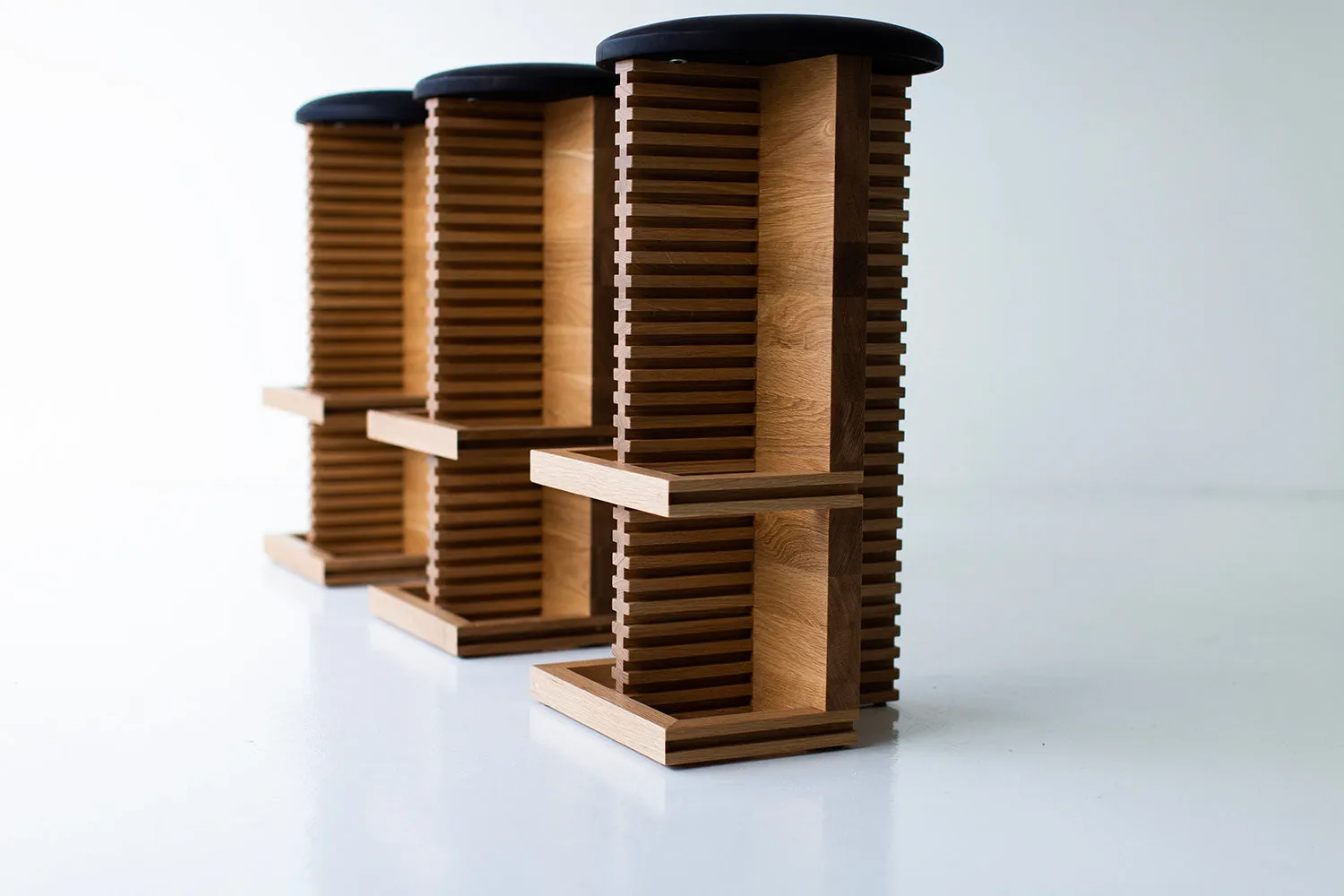 Modern White Oak Bar Stool - The Cicely - 2322