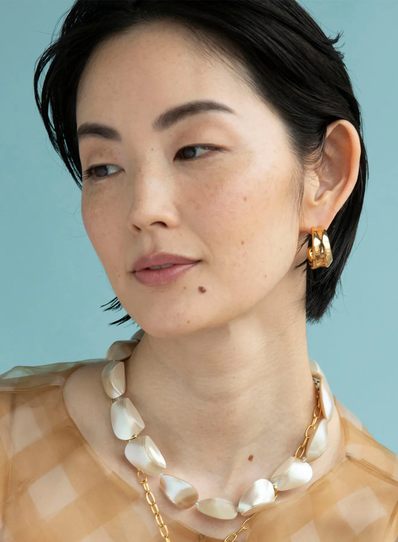 Onda Hoops in Gold