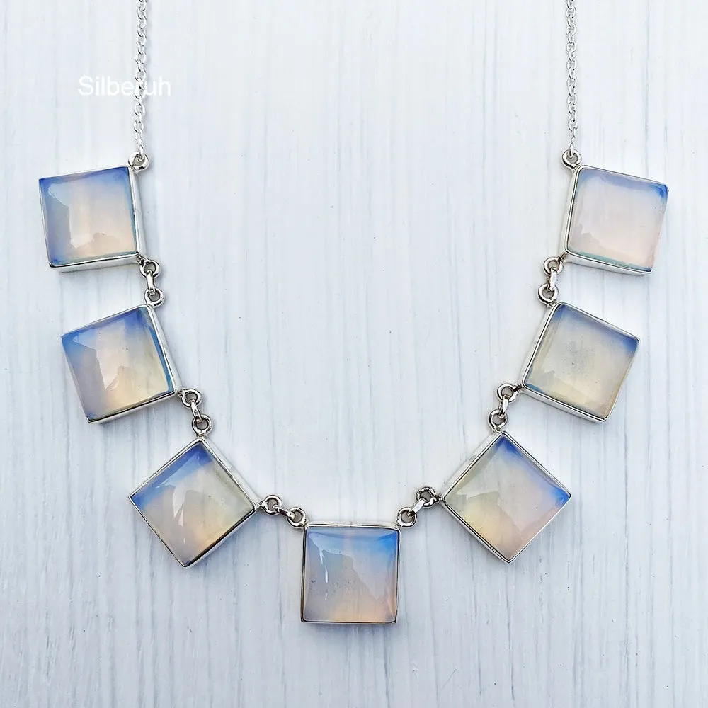 Opalite Silver Necklace