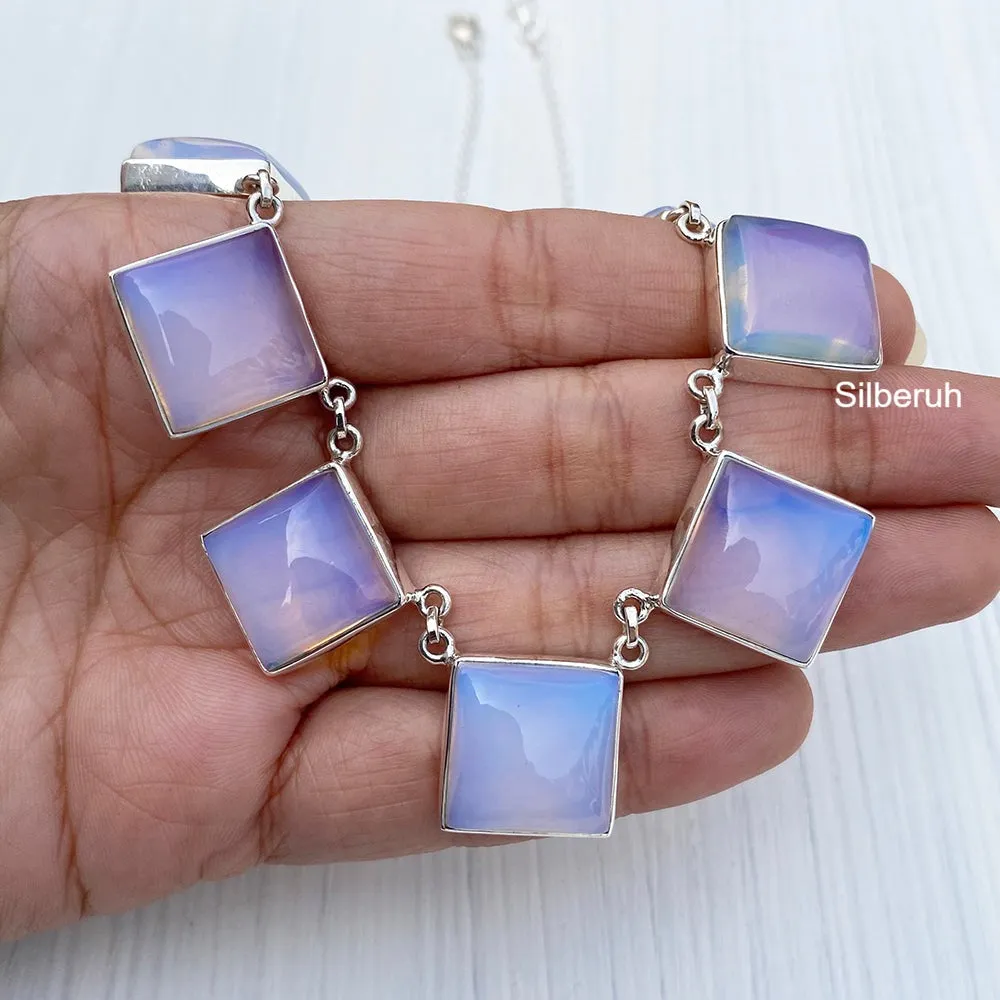 Opalite Silver Necklace