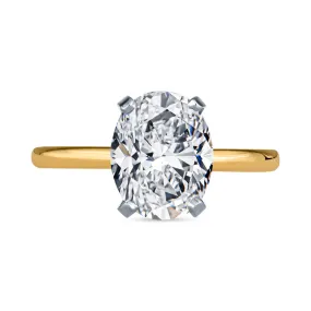Oval Diamond Solitaire Engagement Rings