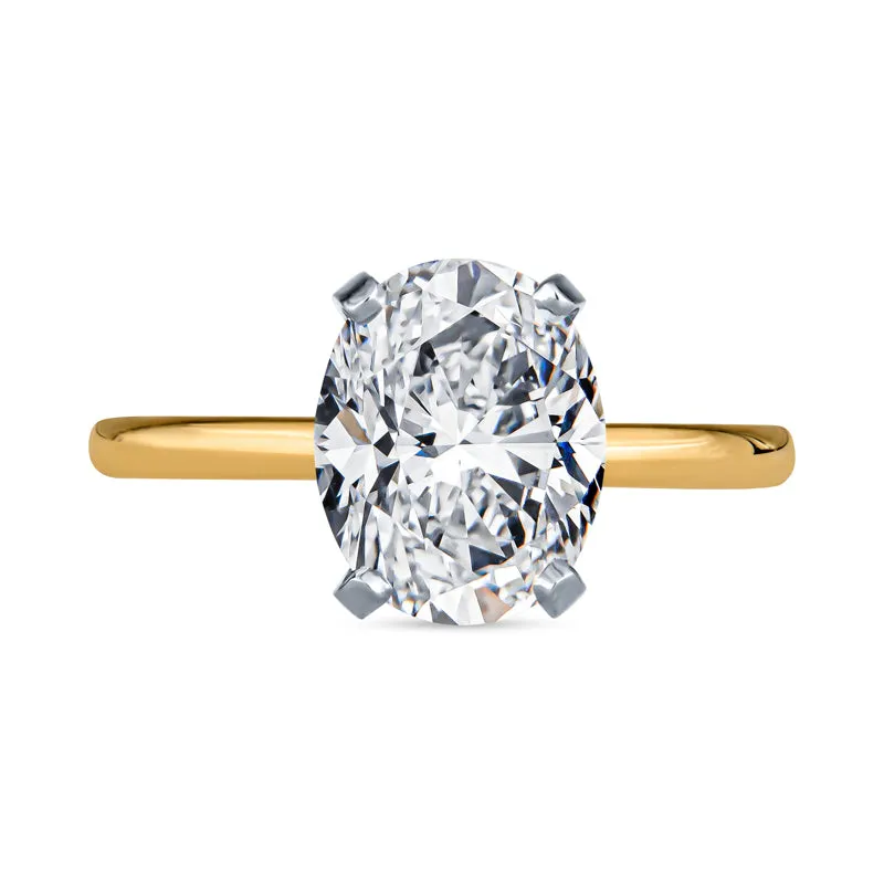 Oval Diamond Solitaire Engagement Rings