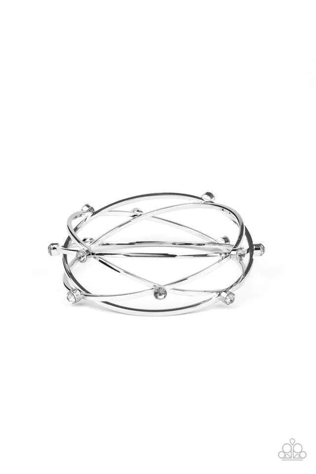 Paparazzi Bracelet ~ Cosmic Sparkle - Silver
